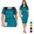 Vestido Blusado Mídi Canelado Secretária Plus Size