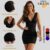 Vestido Moda Gringa Curto Ajustado Drapeado Decote V