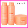 Braé Stages Nutrition Shampoo + Condicionador + Máscara (Nutrição intensa e regeneração da fibra capilar)