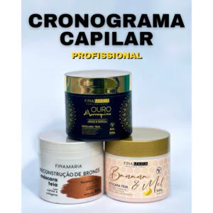 COMBO CRONOGRAMA CAPILAR PROFISSIONAL 1.5KG (3X500G) - FINA MARIA PROFESSIONAL