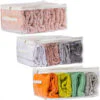 Kit 3 Colmeias Organizadora Plus GG Fechada Toalha Blusa Lençol Cama Mesa e Banho