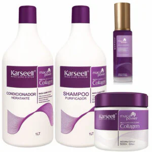 Kit Karseell Platinum Matizador 4 Produtos – Loiro Branco, Grisalho Sem Amarelado