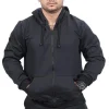 Blusa de Frio Moletom com Ziper Masculino Liso