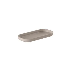 Bandeja Organizadora Decorativa Dual Bege Decoração Organização Banheiro Cozinha Home Office Ou