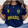 Blusa Feminina Brasil T-shirt Verão Algodão