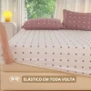 Jogo de Lençol Micropercal Toque Macio 200 Fios Luxo