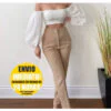 Calça Alfaiataria Feminina Social Cintura Alta Moda Feminina Casual Elegante Alfaiataria Premium ZR