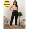 Calça Alfaiataria Feminina Social Cintura Alta Moda Feminina Casual Elegante Alfaiataria Premium Luxo ZR com Ziper