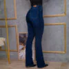 Calça Sawary Feminina Original Cintura Alta Flare Boca Sino Lycra Elastano Confortável Country