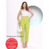 Doutouras Modas Calça Alfaiataria Zr Feminina Cintura Alta Laçamento Moda Luxo Envio Imediato Tecido Premium ZR 020