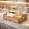 Kit 10 Bandejas MDF com Alça Coração 20x15x8 Organização Decoração Romântica Presente Multiuso Caixa