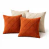 Kit 4 Capas de Almofada 40x40 Suede Luxo Decorativa para Sofá Sala Quarto Macia com Zíper