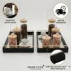 Kit Bandejas Decorativa Multiuso Para Sala Quarto Cozinha Organização e decoração
