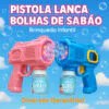 Lança Bolhas de Sabão com Luz Brinquedo Infantil Arminha de Bolha Diversão Crianças