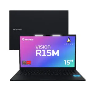 Notebook Vision R15M Ryzen 7-5825U Linux 8GB RAM 256GB SSD Wi-Fi 6 IPS - Positivo AMD