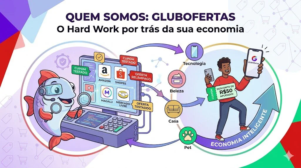 Equipe GlubOfertas selecionando as melhores promoções e cupons de desconto para você