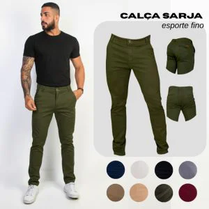 Calça Sarja Masculina Premium Urban Zone Jeans Slim Fit