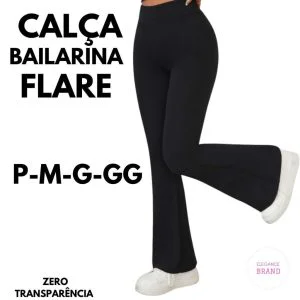 Calça Legging Bailarina Flare Modela bumbum Cintura Alta Promoção