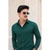 Camisa Social Manga Longa Linho Masculina Lisa Natural Cru Premium Elegante Inverno Verão Alfaiataria Casual Slim