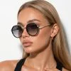Óculos de Sol Belgica Premium Blogueira Elegante Tendencia Retrô Acessório de Moda uv400 Feminino