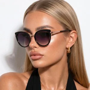 Óculos de Sol London Gatinho Armação Premium Vintage Clássico Retrô Blogueira Praia uv400 Feminino