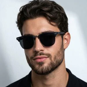 Óculos de Sol Lyon Preto Fosco Premium Steampunk uv400 Masculino Feminino Unissex - Cacife Brand