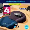 Mousepad Gamer Para Estudo Kit 4, 3, 2, e 1 und Com Apoio De Punho Pulso Mouse Pad Ergonomico Confortável