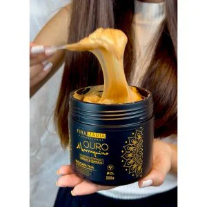 MEGA HIDRATAÇÃO OURO MARROQUINO EFEITO TEIA | ANTIFRIZZ | ÓLEOS MILAGROSOS | FINA MARIA PROFESSIONAL