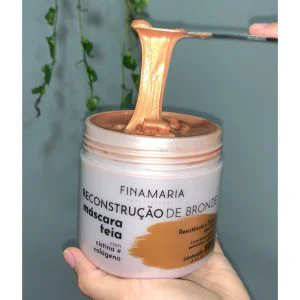 MEGA RECONSTRUÇÃO EFEITO TEIA BRONZE - MÁSCARA DE ALTO IMPACTO - FINA.MARIA PROFESSIONAL