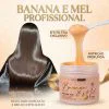 NUTRIÇÃO CAPILAR BANANA E MEL ANTIPOROSIDADE EFEITO TEIA - TRATAMENTO INTENSIVO - FINA MARIA PROFESSIONAL