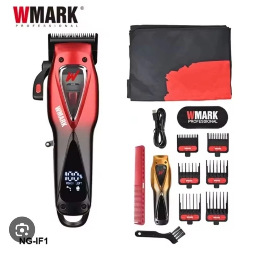 Máquina de Cortar Cabelo WMARK NG-IF1 Profissional Sem Fio 10.000RPM Barber Fade Bivolt