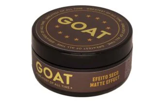 Pomada Modeladora GOAT Matte Effect 70g Efeito Seco Matte Alta Fixação Para Cabelo Masculino Uso Profissional