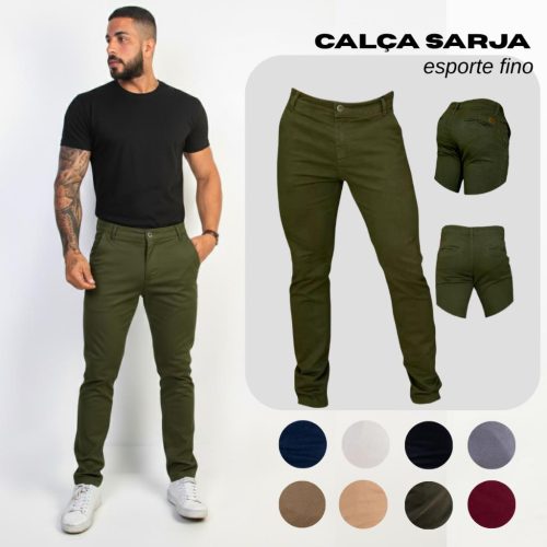 Calça Sarja Masculina Premium Urban Zone Jeans Slim Fit