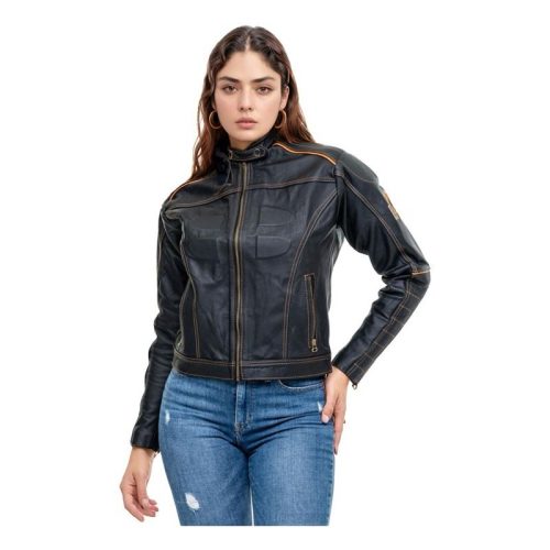 Jaqueta de Couro Harley Legítimo Feminina e Masculina
