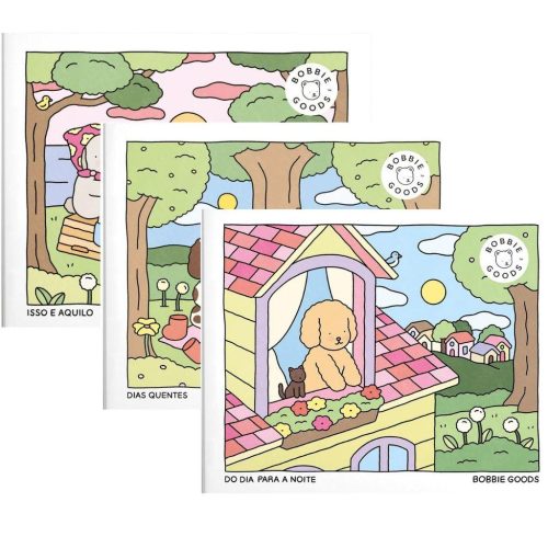 Bobbie Goods Livro de colorir Kit 3 Isso Aquilo Dias Quentes Do dia para a Noite