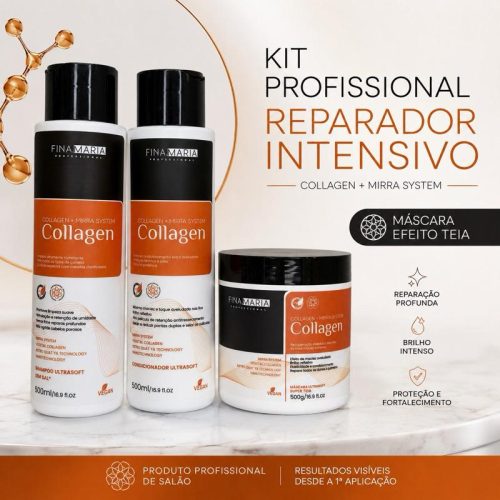 Kit Collagen Fina Maria Professional Reparador Intensivo