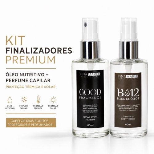 Kit óleo nutritivo perfume capilar Fina Maria Premium