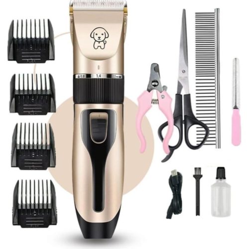 Kit Máquina Para Tosar Profissional Pet Cachorro Gato