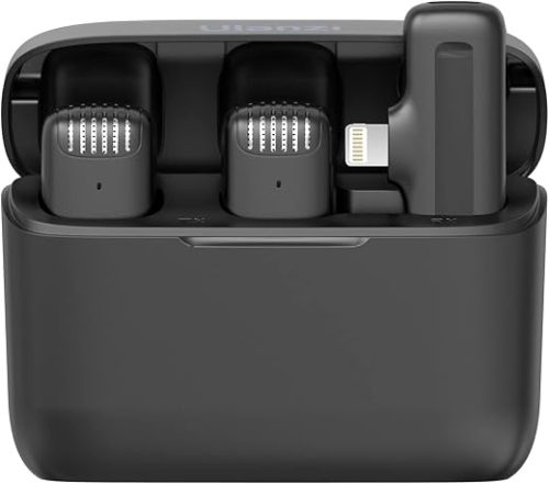 Ulanzi J12 Microfone Sem Fio 20m para iPhone e iPad