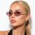 Oculos de Sol Virginia Oval Fino uv400 Tigre Feminino