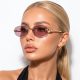 Oculos de Sol Virginia Oval Fino uv400 Tigre Feminino