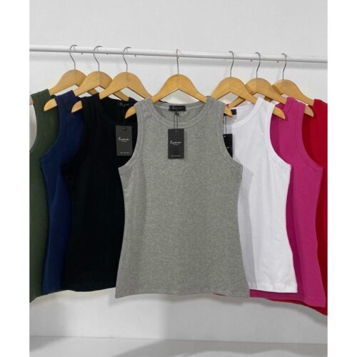 Regata Feminina Lisa Cotton Algodão Blusa Básica Fashion