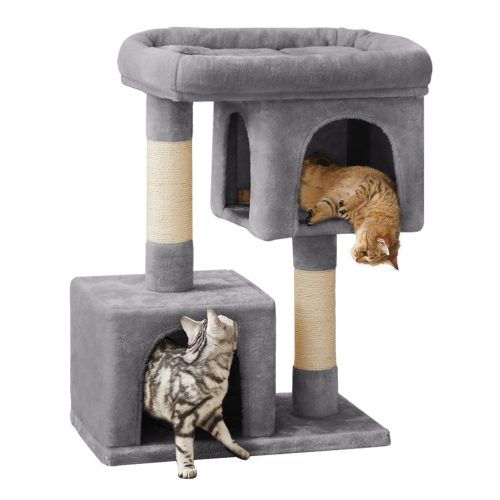Arranhador para Gatos grandes Songmics Torre 2 Tocas 84cm